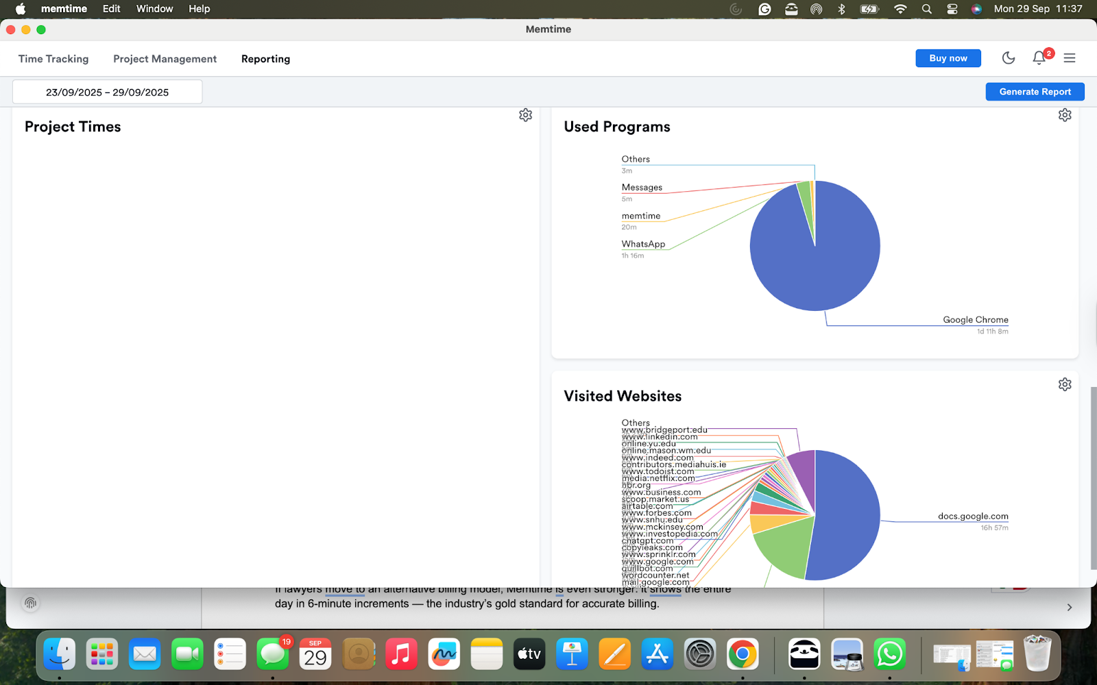 Program level reports