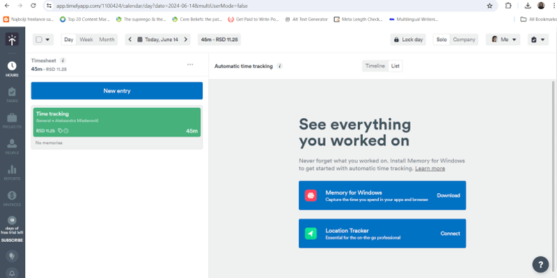 Timely interface