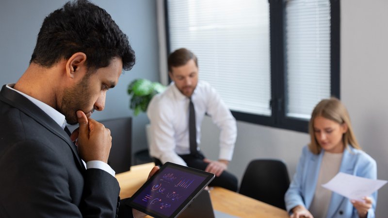 A manager monitoring their employees