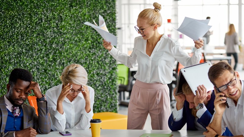 Team members struggling to get the work done