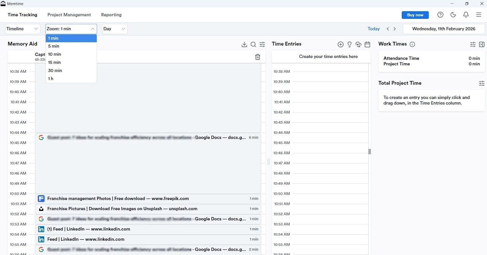 Memtime's Memory Aid