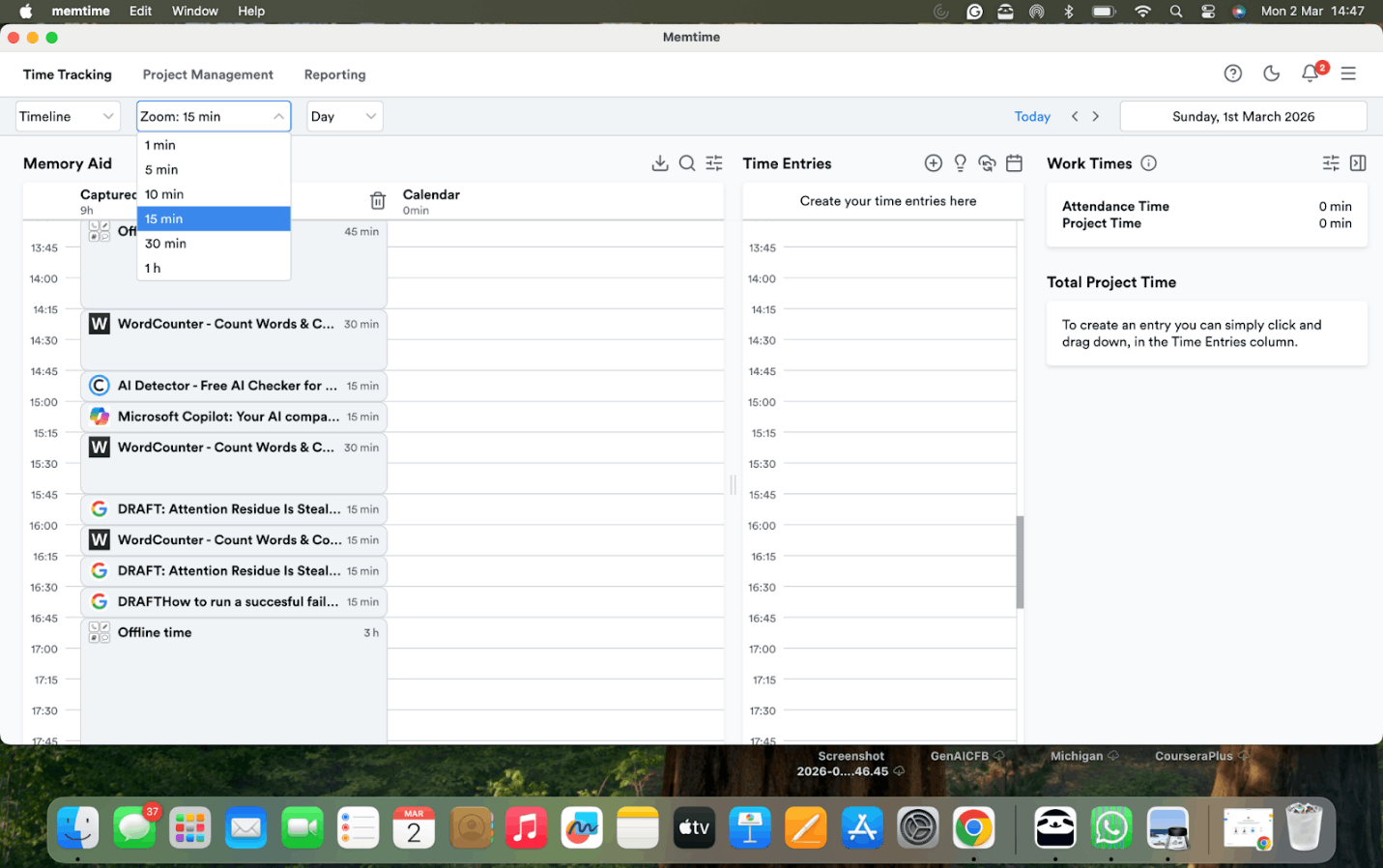 Protecting your time with Memtime