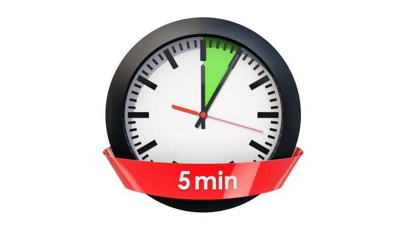 5 minute rule