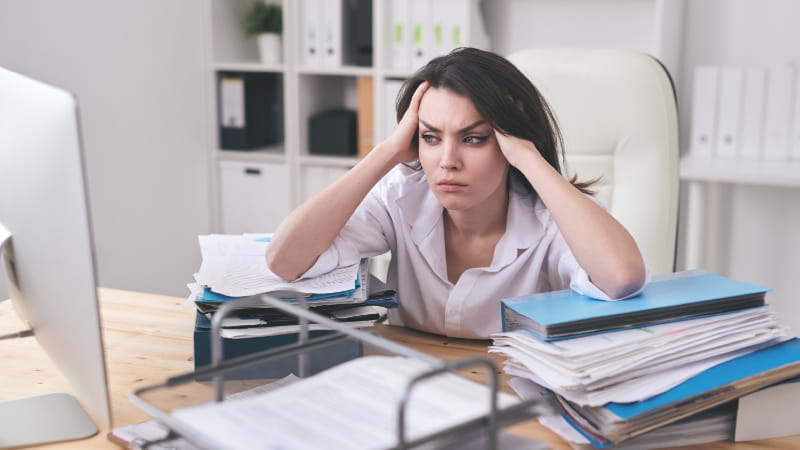 Employee frustrated with workload