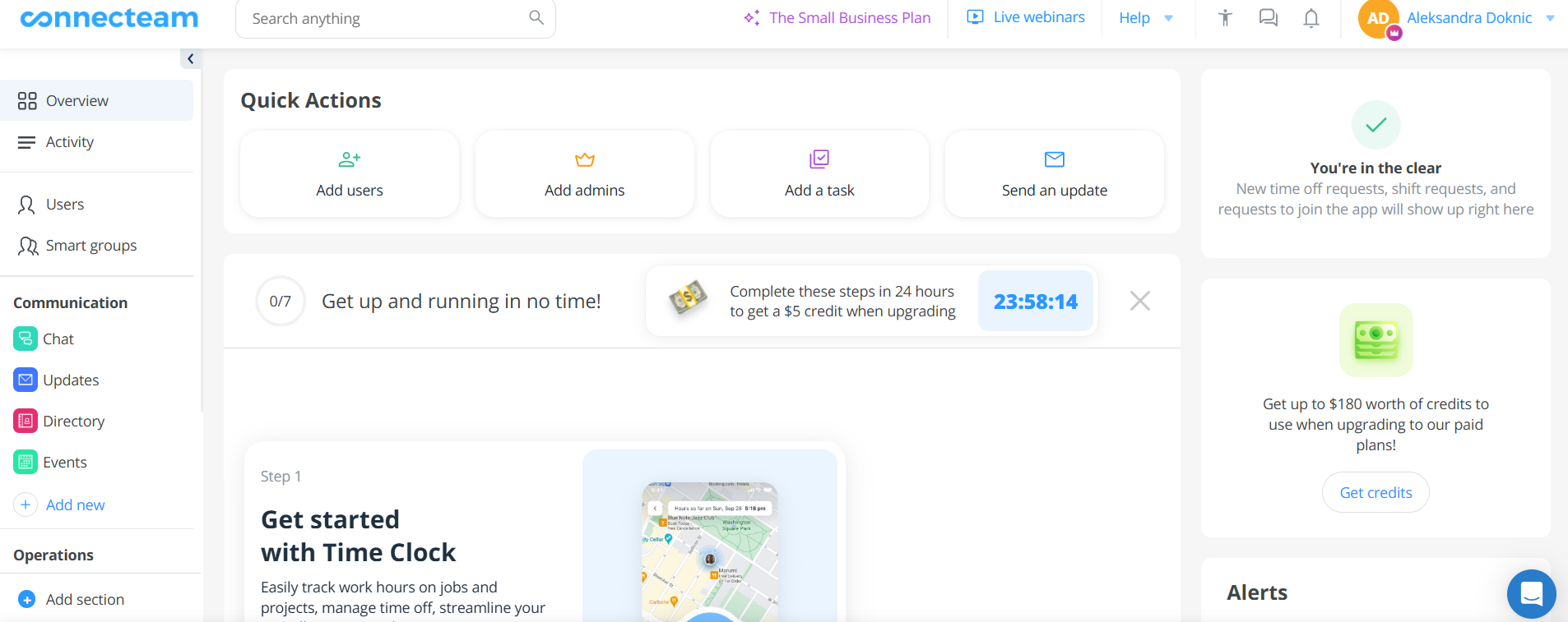 Connecteam interface