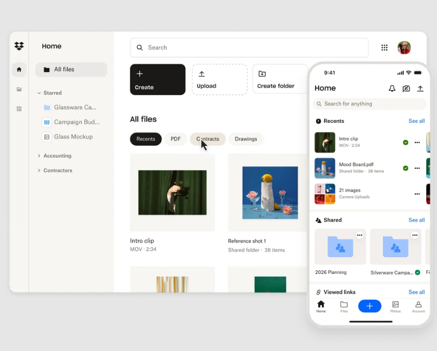 Dropbox - cloud file sharing platform