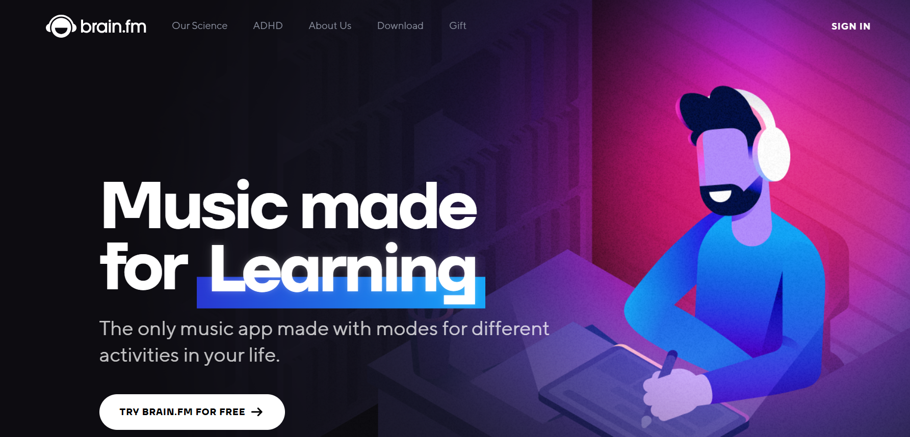 Brain.fm - focus music app