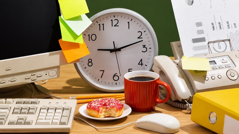 Messy office desk, representing the gap between actual work effort and real project turnaround time