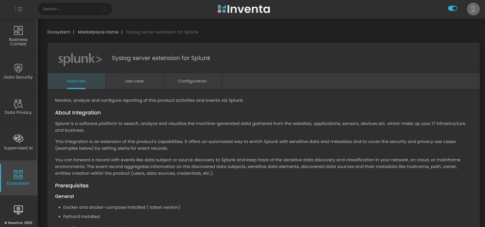 Splunk syslog integration