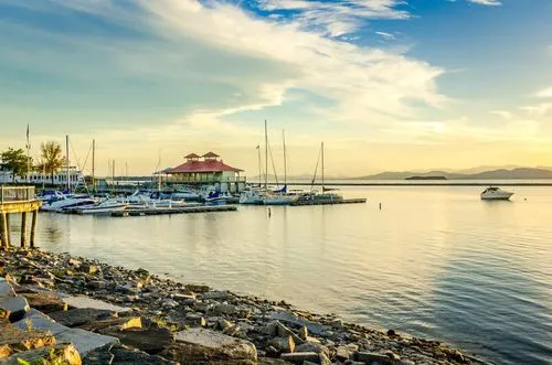 Lake Champlain from the Burlington waterfront