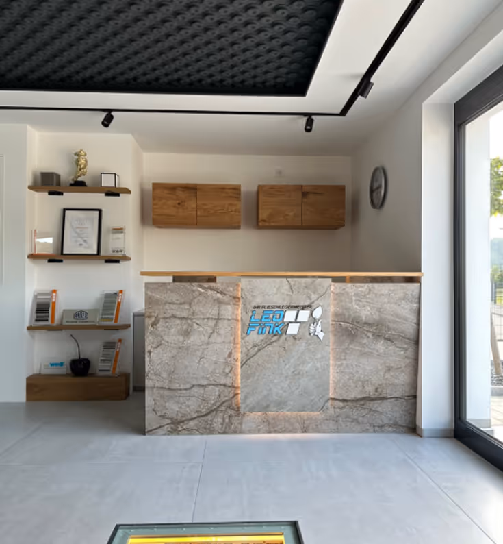 Ein Bild des Teams vom Fliesenbetrieb Leo Fink