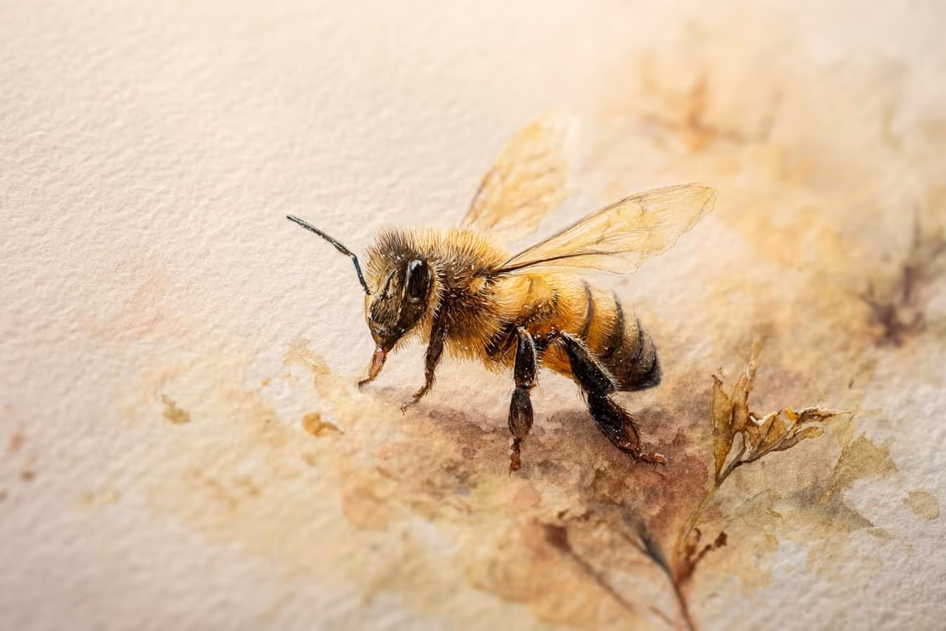 Ilustrace včely medonosné