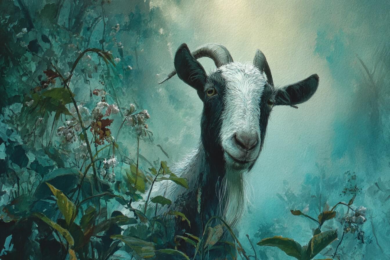 Ilustrace kozy jako duchovního průvodce