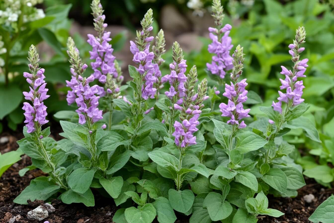 Šišák bajkalský (Scutellaria baicalensis) – léčivá bylina s fialovomodrými květy, známá pro své protizánětlivé, uklidňující a detoxikační účinky. Používá se v tradiční čínské medicíně na podporu imunity, nervového systému a jater.