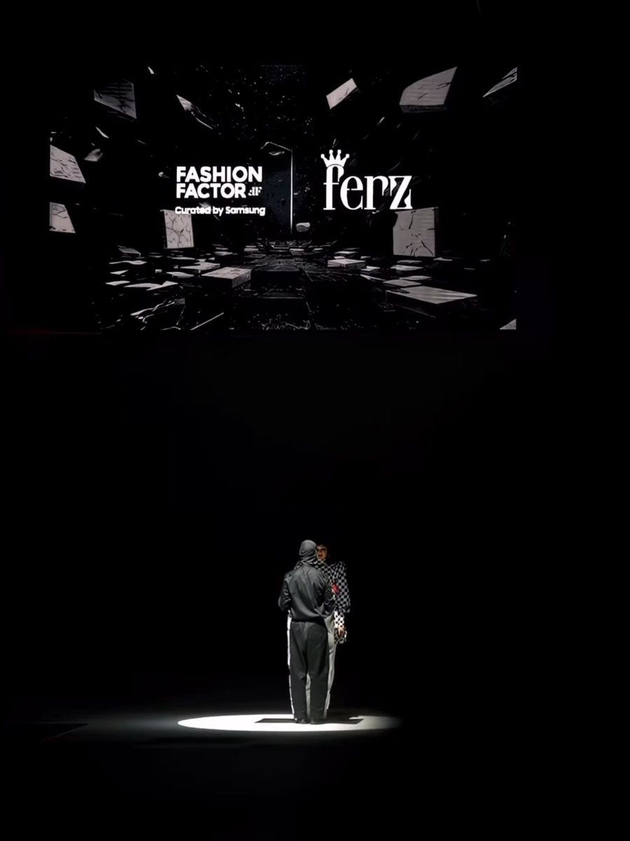 Fashion Factor curated by Samsung and FERZ on the main screen during the opening performance
