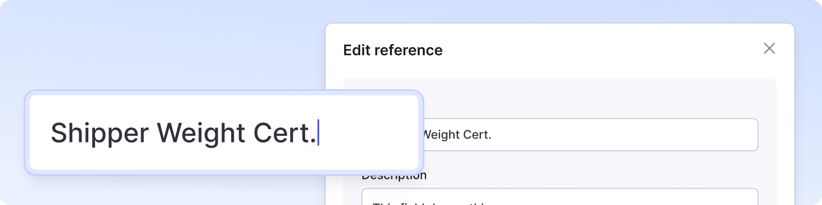 custom references in alvys