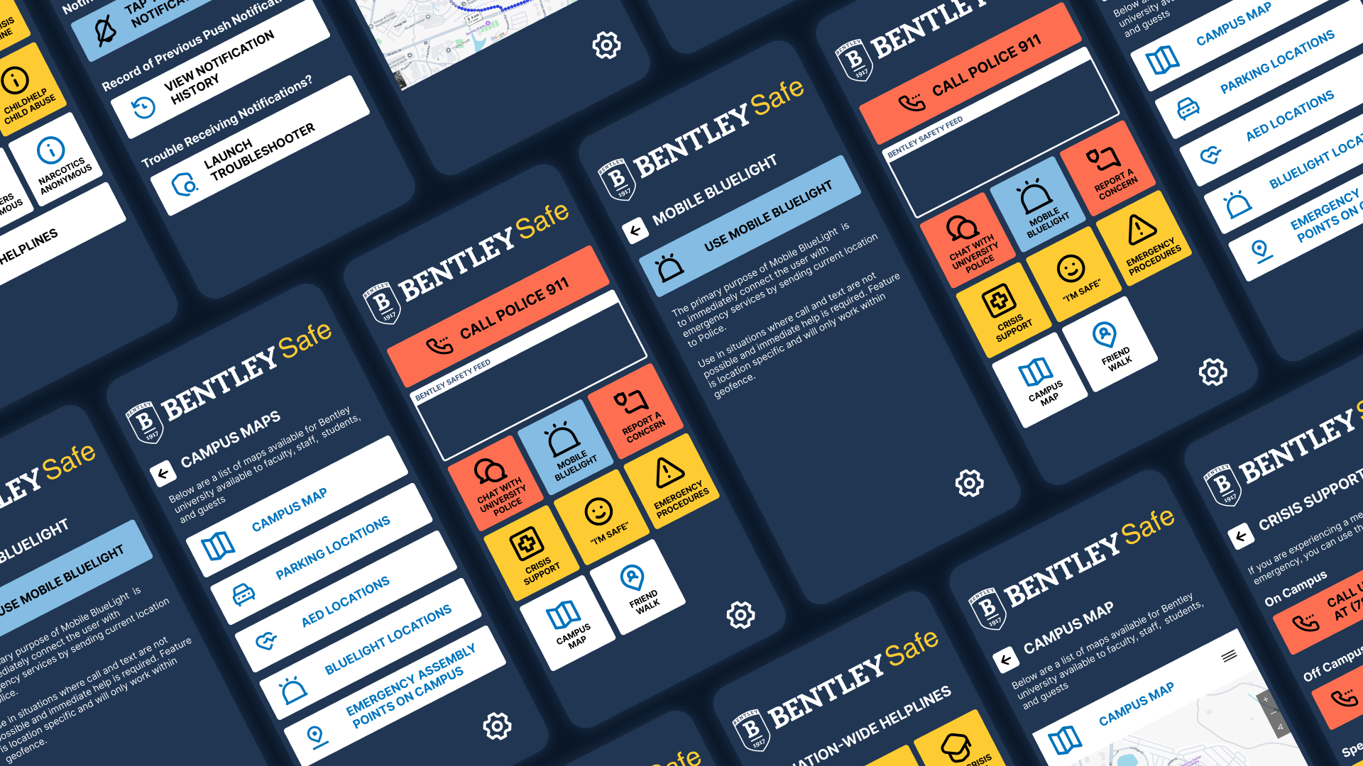 A mockup of a project