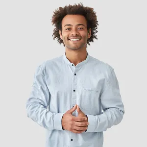 attractive mixed race male with positive smile
