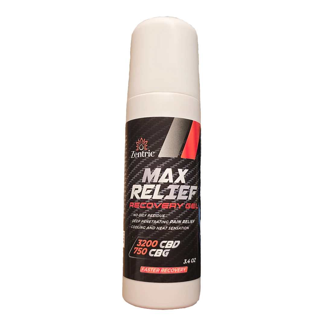 Zentric Max Relief Recovery Gel Roll-On 3.4oz