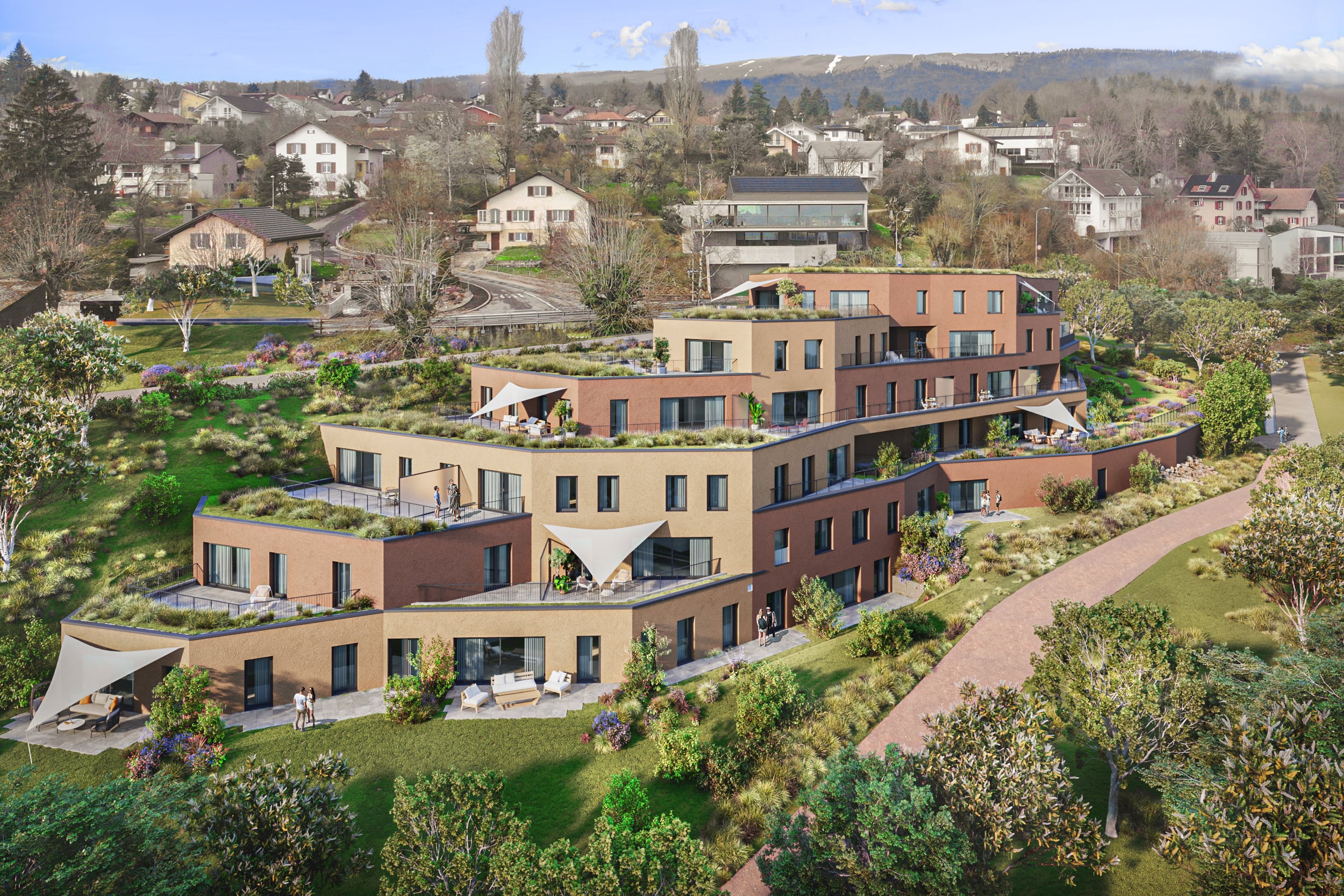 Les Terrasses de Prêles — 24 appartements du studio au 5.5 pièces avec vue sur le Jura