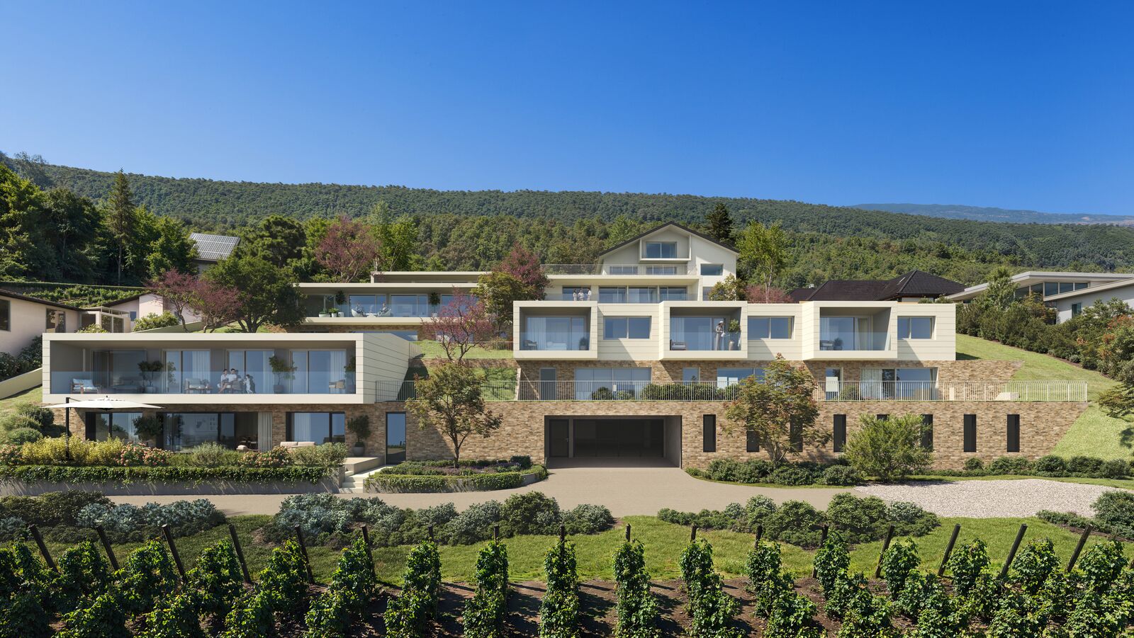 Réservée - Dernière Villa Mitoyenne 4,5 pièces V5 - un panorama unique