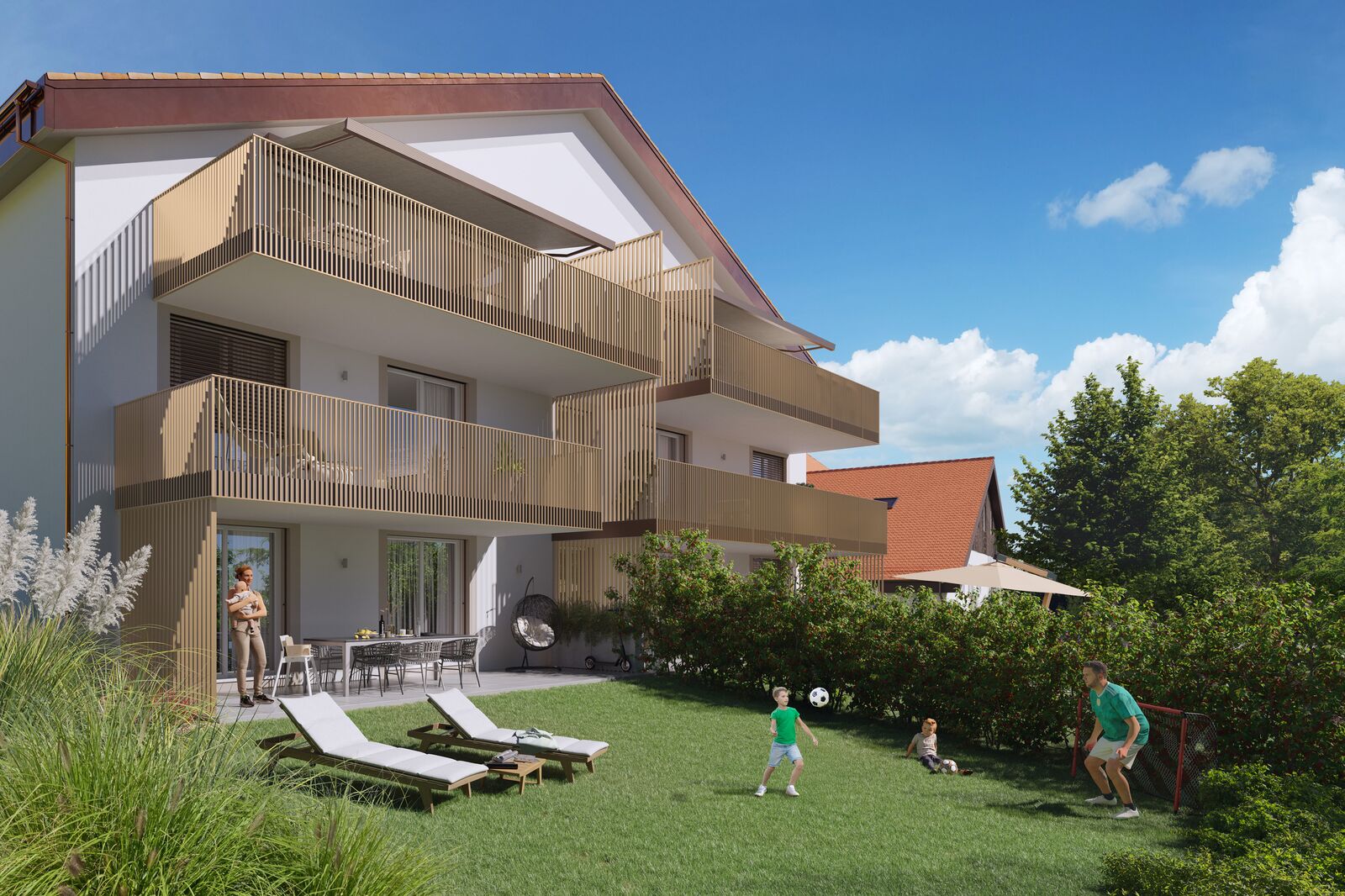 5,5 pièces avec grand terrain
