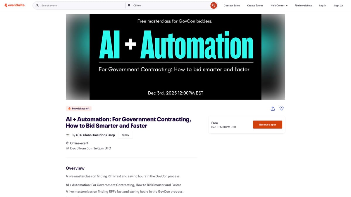 7 Must-Attend Founder Events to Elevate Your Network in 2025 - AI + Automation: For Government Contracting, How to Bid Smarter and Faster