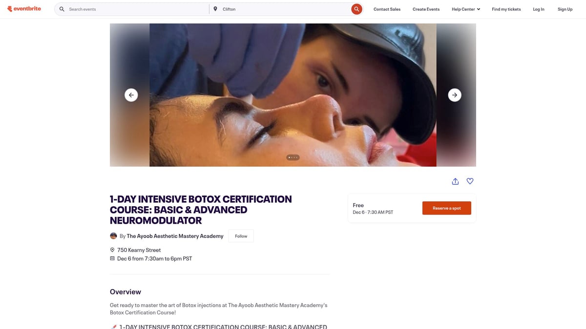 7 Must-Attend Founder Events to Elevate Your Network in 2025 - 1-DAY INTENSIVE BOTOX CERTIFICATION COURSE: BASIC & ADVANCED NEUROMODULATOR