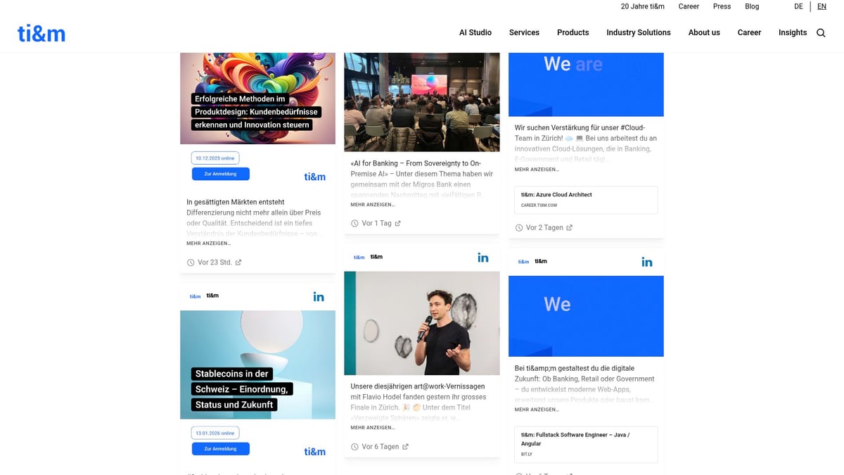 9 Essential List Of IT Companies In Switzerland For 2026 - Ti&m AG