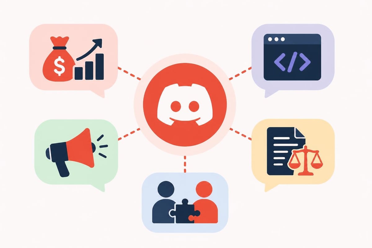 Discord channel structure for startup communities