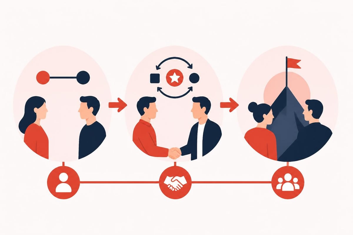 Network building stages