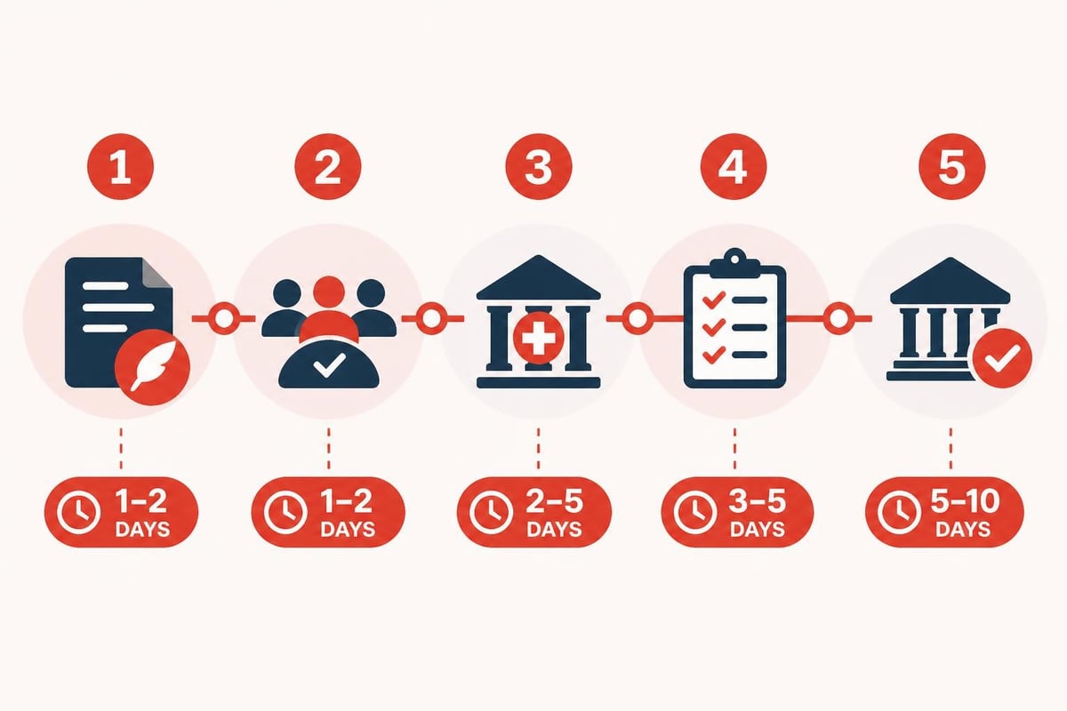 Company registration timeline