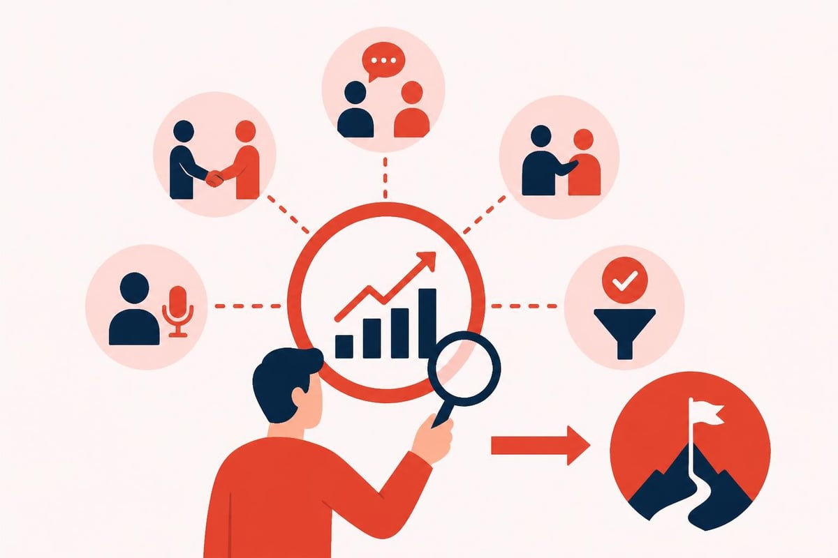 Networking event ROI measurement dashboard