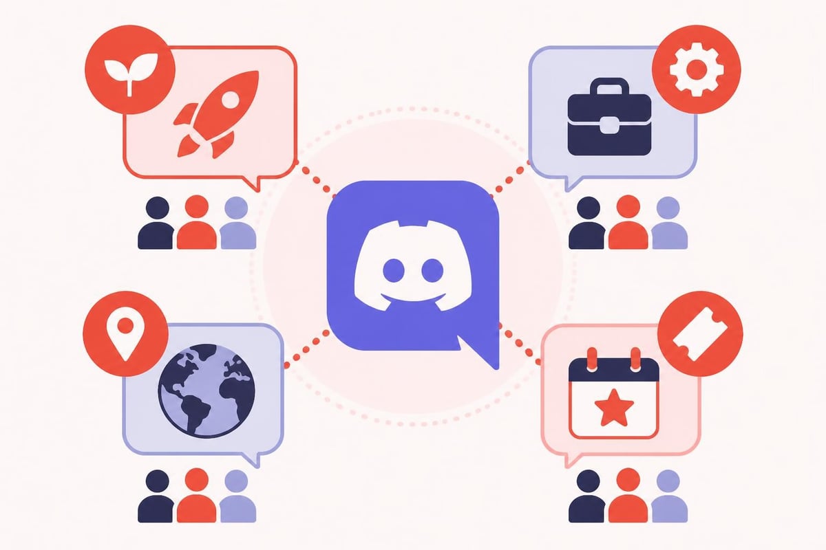Discord channel organization for entrepreneurs