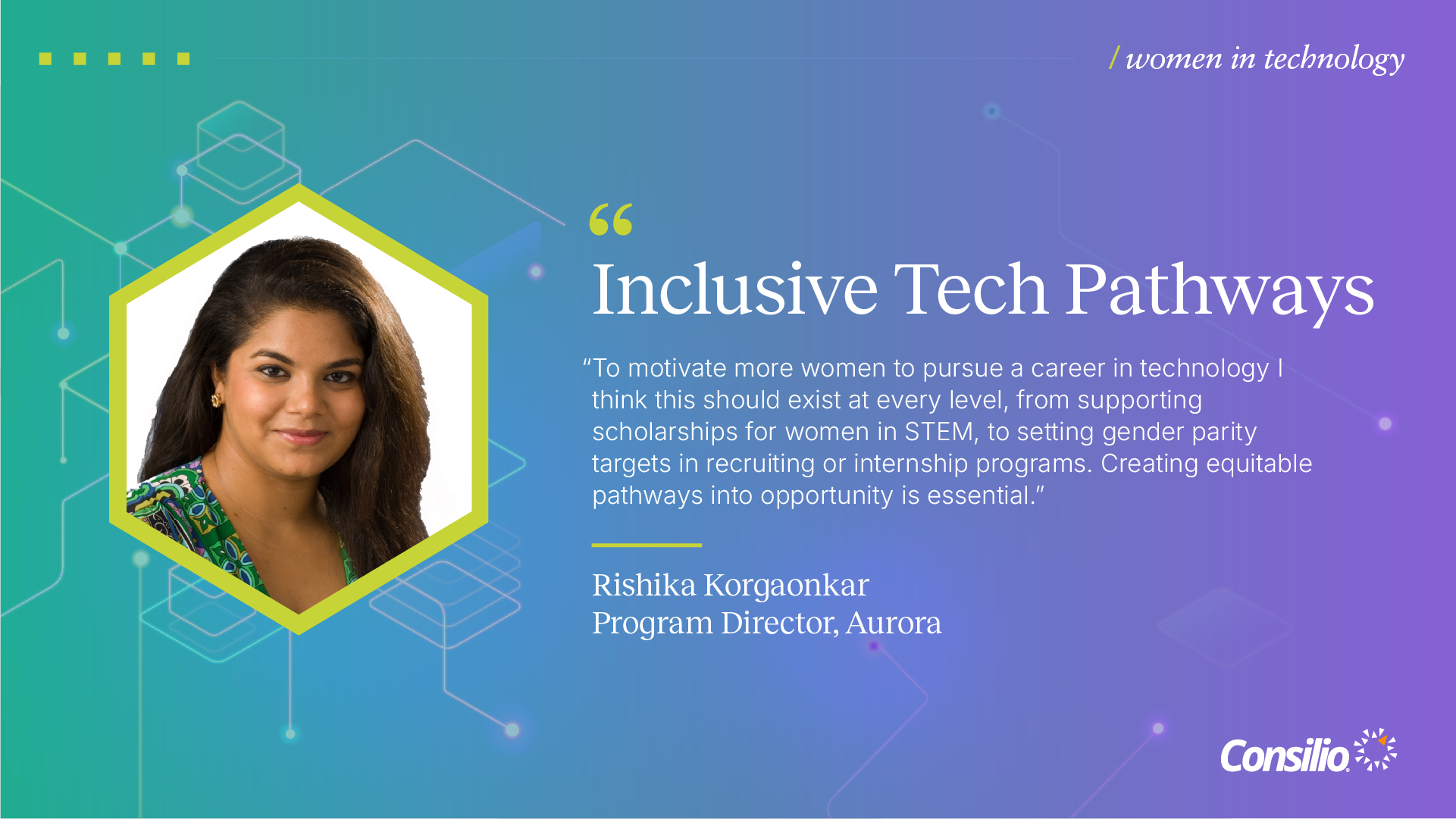 Women in Technology - Hillary Hames image and quote