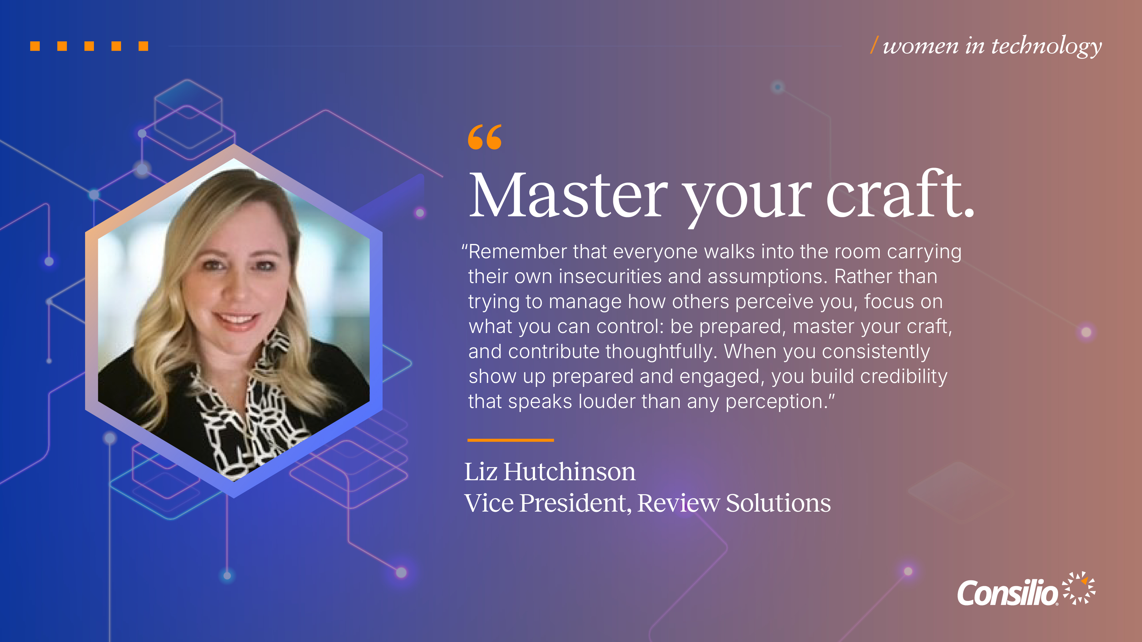 Women in Technology - Hillary Hames image and quote