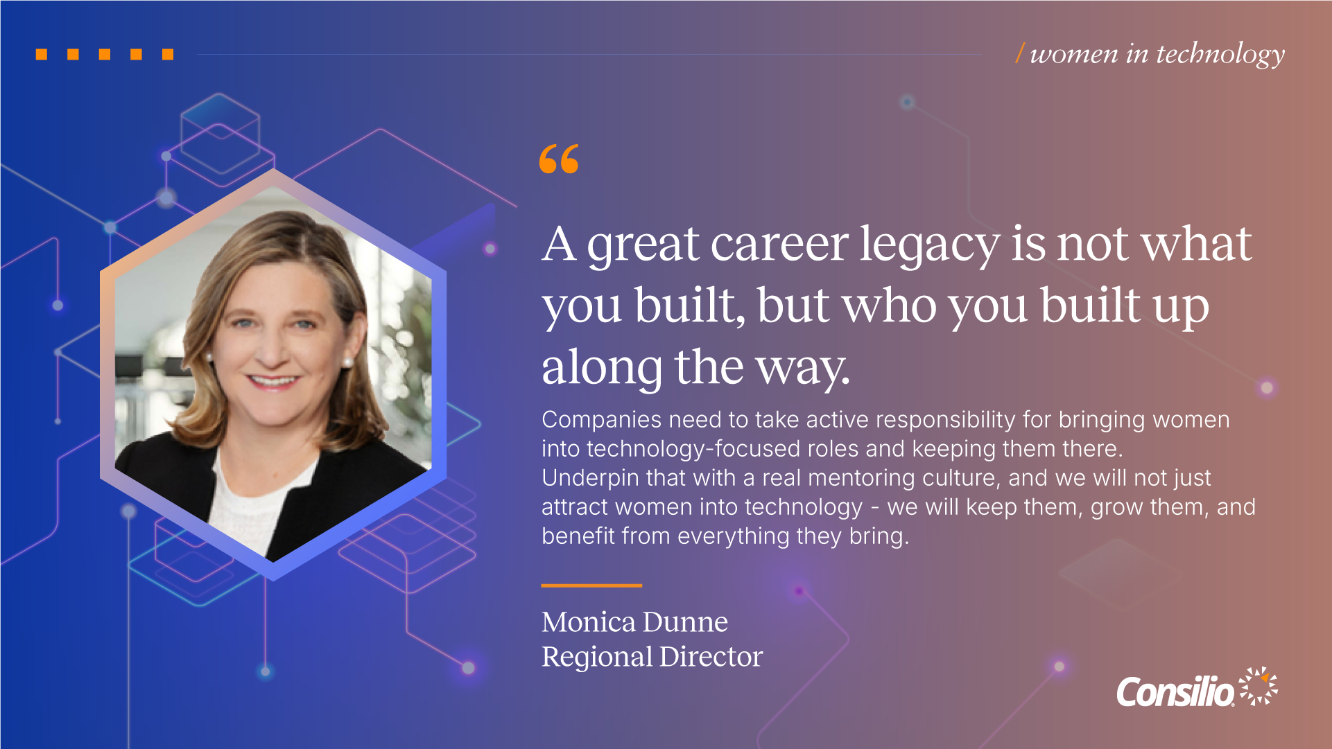 Women in Technology - Hillary Hames image and quote