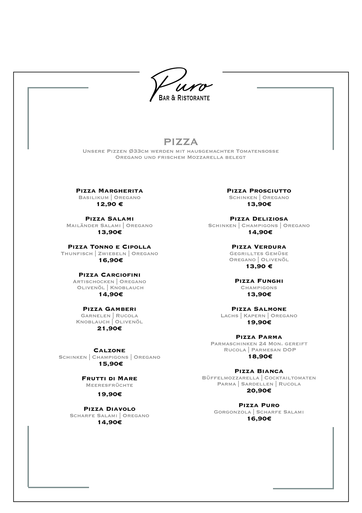 Puro Regensburg Pizza