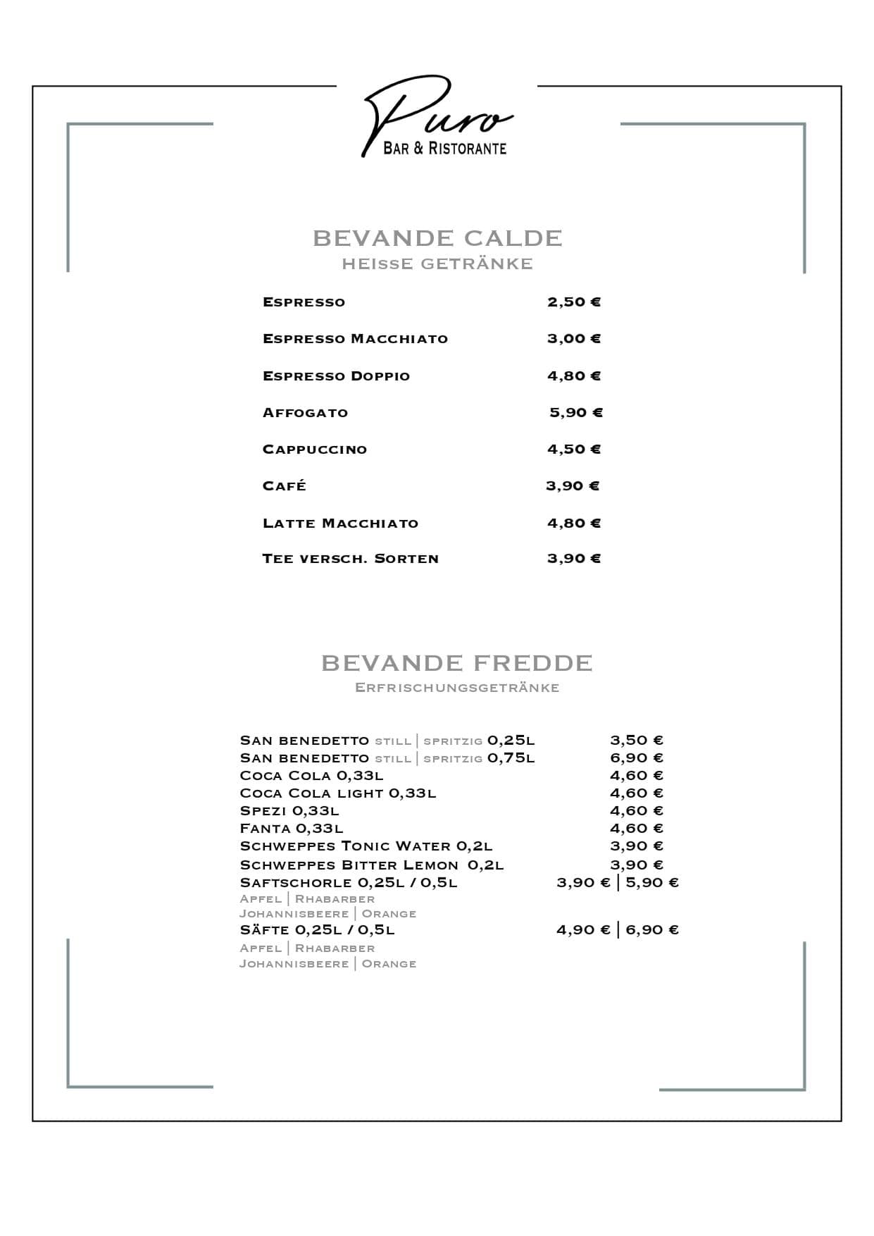 Puro Regensburg Getränke & Cafe