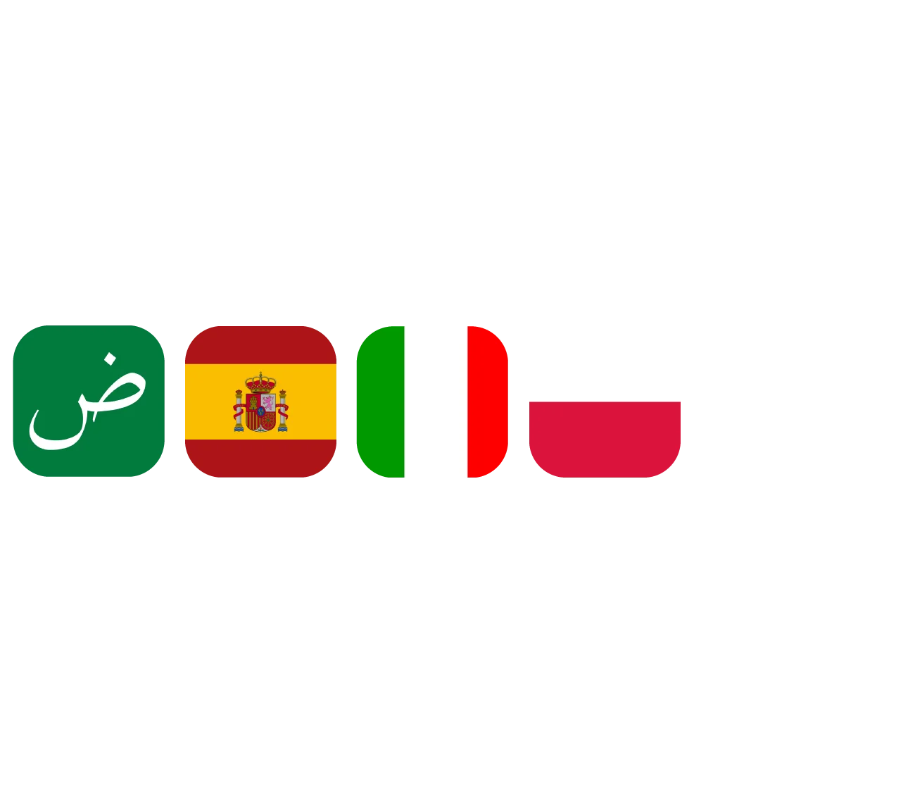 4x flags as icons