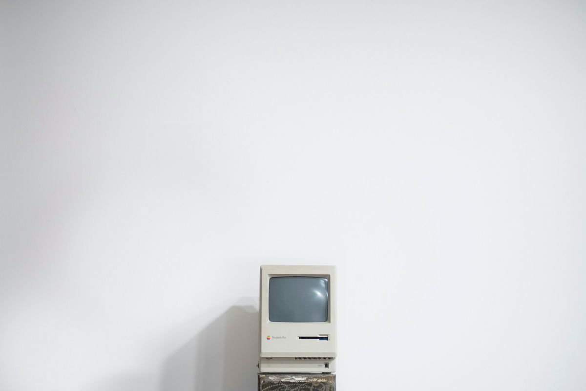 CRT monitor turned off