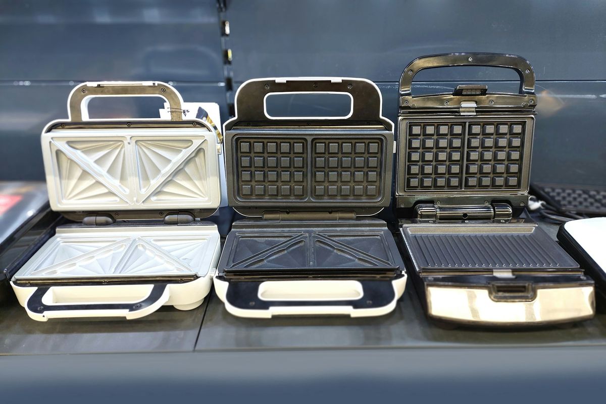 a couple of panini's sitting on top of a table