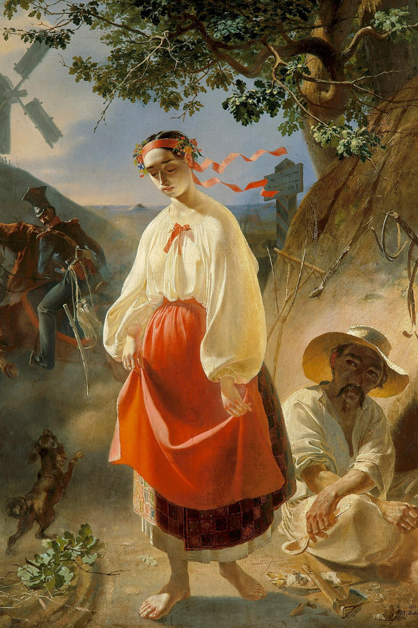 Illustration of the poem Kateryna, 1842