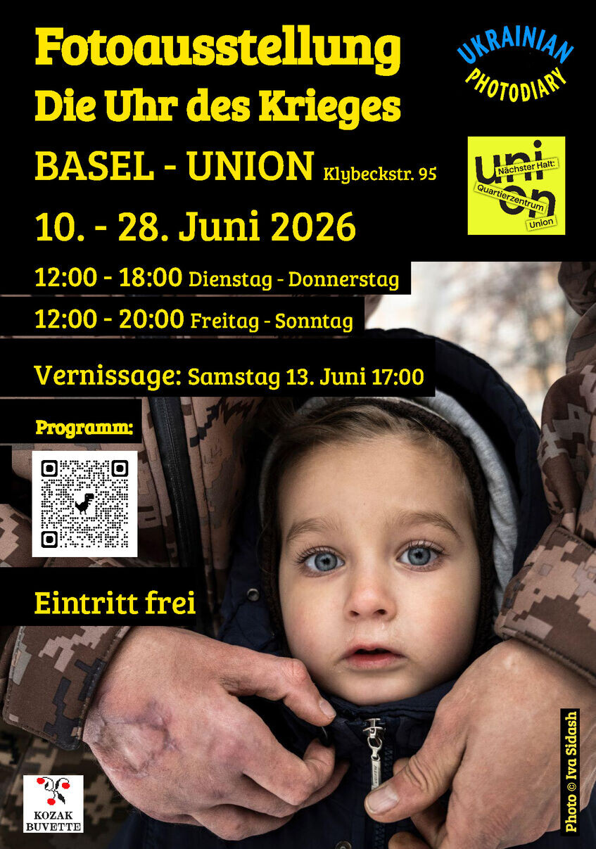 The Clock of War: Ukrainian Photo Exhibition at UNION Basel, June 2026