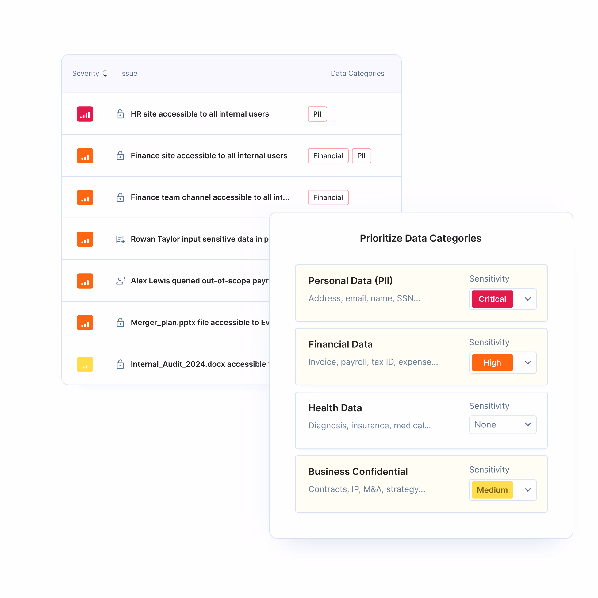 Opsin product UI snippets