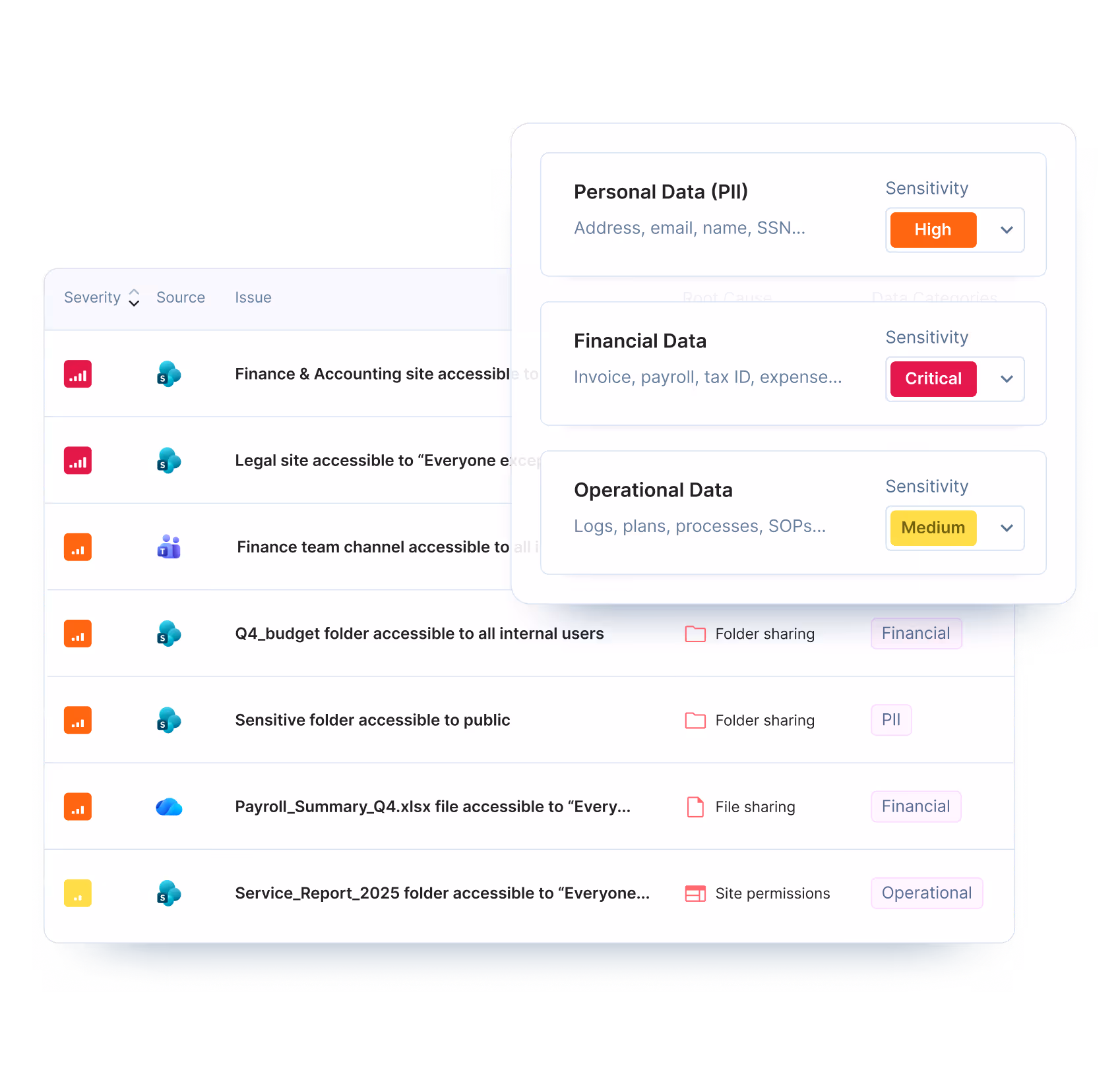 Opsin product UI snippets