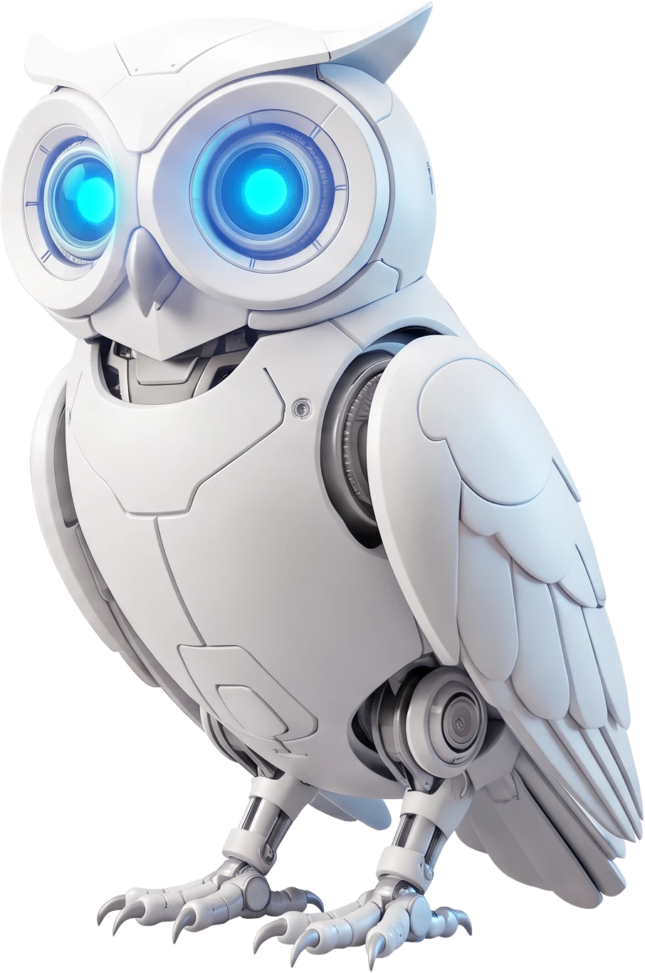Robotic owl perched