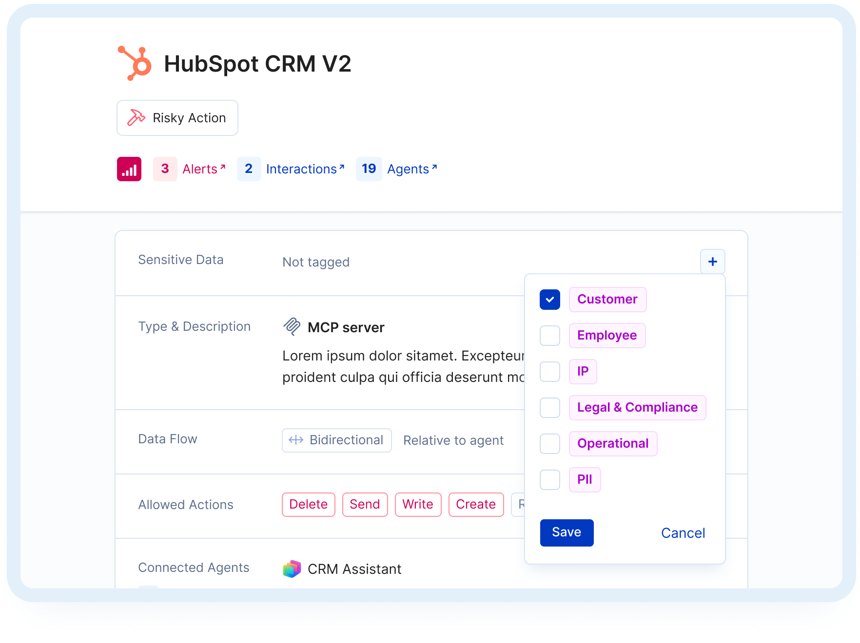 Opsin product UI snippets