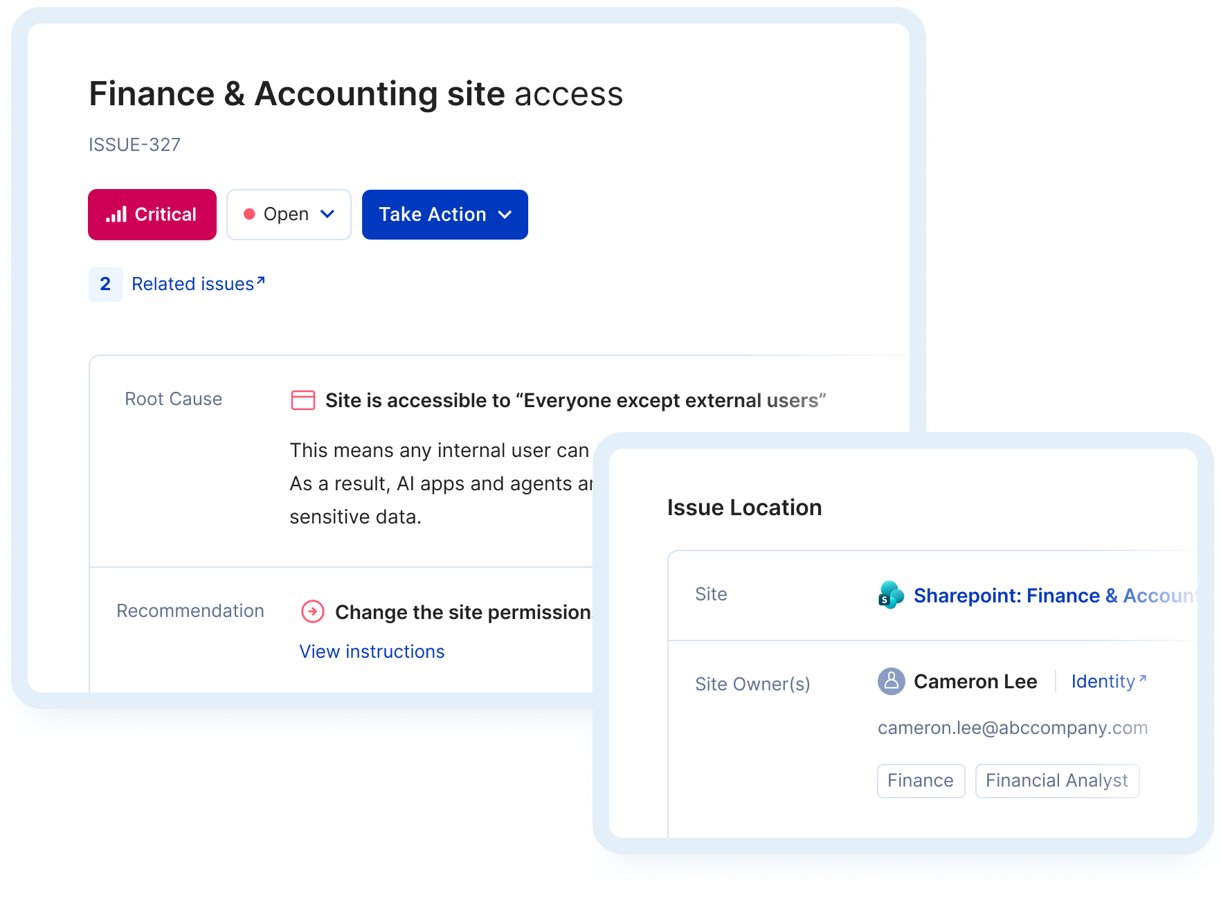 Opsin product UI snippets