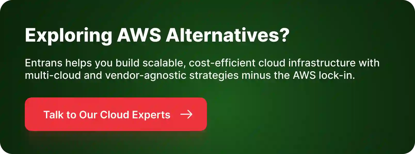 CTA for AWS Alternatives